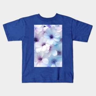Beautiful white flowers with lavender ascents ! Kids T-Shirt